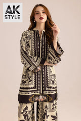 ACTOR HANIA AMIR DIGITAL PRINTED SUIT