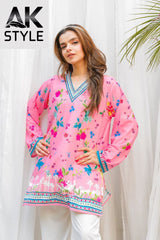 PINK FLORAL DIGITAL PRINTED CORD SET