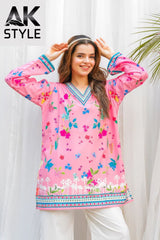 PINK FLORAL DIGITAL PRINTED CORD SET